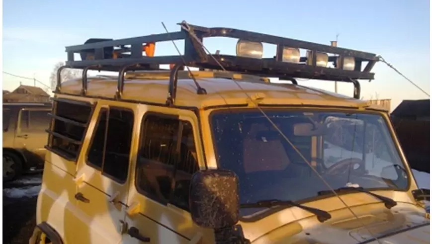 Экспедиционный багажник Евродеталь для УАЗ 3151 (Хантер) без сетки, на крышу автомобиля