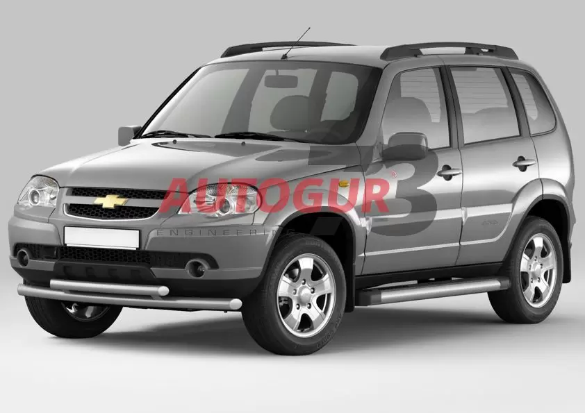 Защитные дуги и пороги Chevrolet Niva 2002-2008