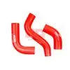 Патрубки радиатора силиконовые УАЗ Патриот двигатель ЗМЗ 409 Евро-4 с кондиционером красные (к-т 3 шт.)