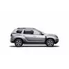 Пороги (защита порогов) с алюминиевой площадкой Ø51 мм Renault Duster 2021- цвет "Шагрень"