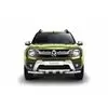 Защита переднего бампера двойная с зубьями Ø63/63 мм нержавейка Renault Duster 2016-, Nissan Terrano 2014-