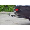 Фаркоп (прицепное устройство) DW Hover H5 с 2010, Haval H5 с 2020 года с нержавеющей накладкой съемный квадрат "PT Group"