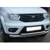 Бампер передний УАЗ Патриот с 2015 года BCE (белый металлик) 3163-80-2803012-12 с ПТФ