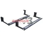 Подножки (пороги) УАЗ 469, 3151, Хантер сдвоенная труба с алюминиевыми накладками