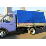 Тент на автомобили Газель 3302 Бизнес синий двухсторонний усиленный