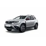 Пороги (защита порогов) с алюминиевой площадкой Ø51 мм Renault Duster 2021- цвет "Шагрень"