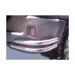 Защита заднего бампера угловая УАЗ Патриот 2015+ (сдвоенная труба) d 51
