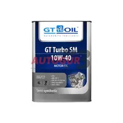 Масло моторное SAE 10W-40 GT TURBO SM полусинтетическое всесезонное 4 л "GTOil"