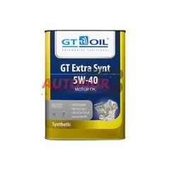 Масло моторное SAE 5W-40 GT Extra Synt синтетическое всесезонное 4 л "GTOil"