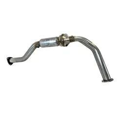 Труба приемная с пламегасителем без катализатора на УАЗ Патриот с АКПП двигатель ЗМЗ ПРО под два датчика кислорода