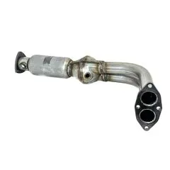 Труба приемная с пламегасителем без катализатора на УАЗ Хантер, Патриот, Профи двигатель ЗМЗ 409 Евро 4, 5 под два датчика кислорода