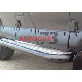 Подножки (пороги) УАЗ 469, 3151, Хантер усиленные с алюминиевыми накладками