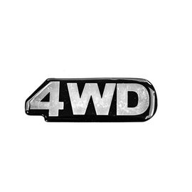 Наклейка объемная самоклеющаяся полимерная "4WD"