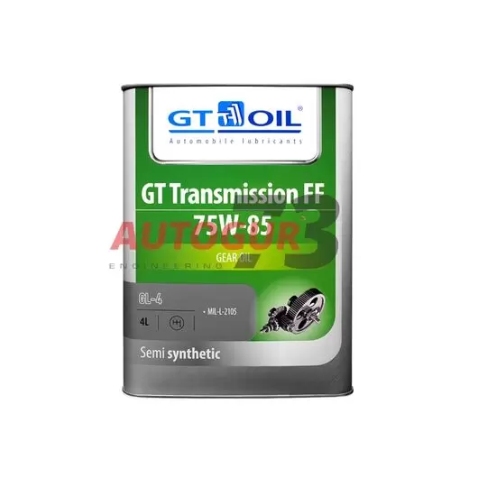 Масло трансмиссионное SAE 75W-85 API GL-4 для МКПП и РК полусинтетическое GT Transmission FF 4 л "GTOil"