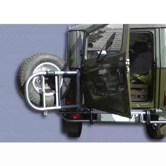 Бампер задний УАЗ 469, 3151 "Браконьер" с калиткой под запаску (правая) Внедорожник