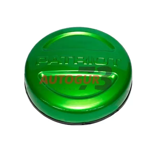 Чехол запасного колеса (на запаску) УАЗ 3163 Патриот R18 с надписью PATRIOT (Светло зеленый Хризолит) (АБС)