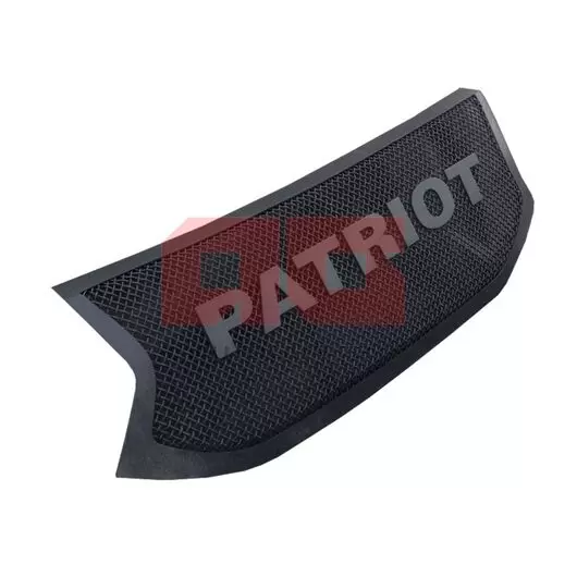 Облицовка (накладка) радиатора УАЗ Патриот, Пикап с 2015 металл черный матовый с надписью PATRIOT