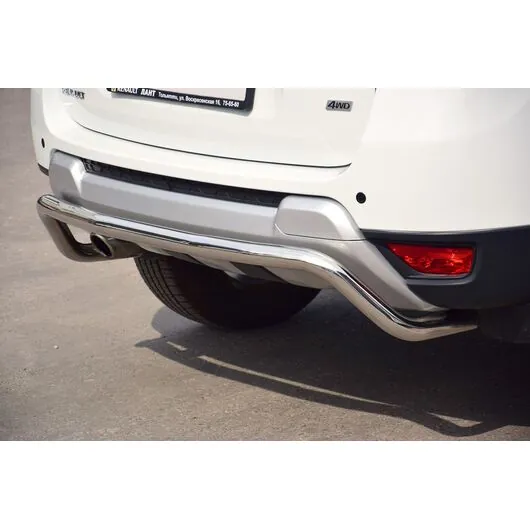 Защита заднего бампера Ø51 мм Renault Duster с 2012 года, Nissan Terrano с 2014 года нержавейка