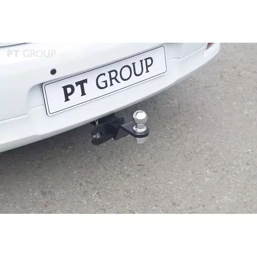 Фаркоп (прицепное устройство) Renault Logan с 2014 года, Logan Stepway с 2018 года съемный квадрат "PT Group"