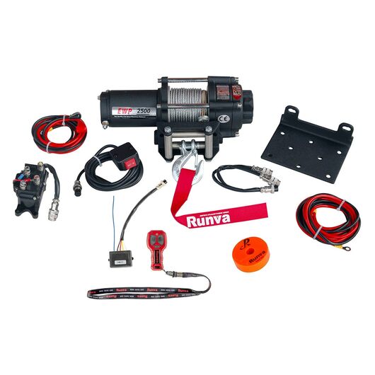 Лебёдка электрическая 2500A lbs, 12V, 1140 кг "Runva"