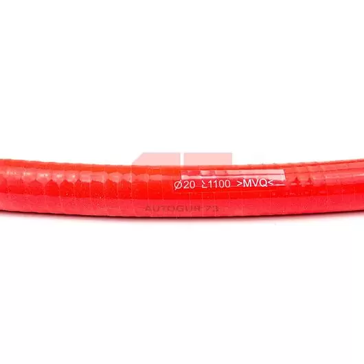 Патрубок отопителя силиконовый красный D20 мм 1.1 м