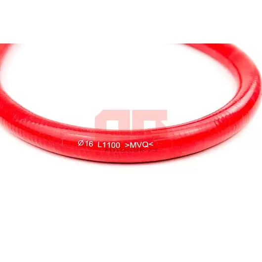 Патрубок отопителя силиконовый красный D16 мм 1.1 м