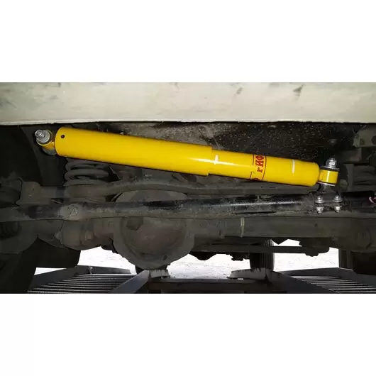Демпфер (стабилизатор) рулевой УАЗ Патриот 2019 + лифт 30-50 мм (ухо-ухо) с креплением "РиФ"