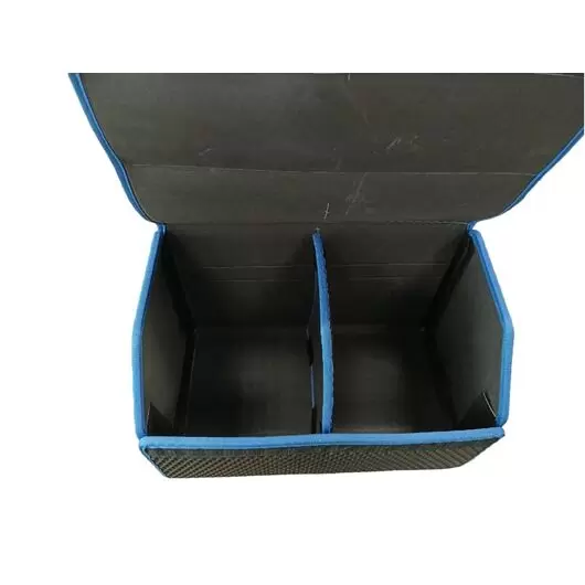 Сумка органайзер в багажник автомобиля 50х30х30 Eva, черный, синий кант «Schweika»