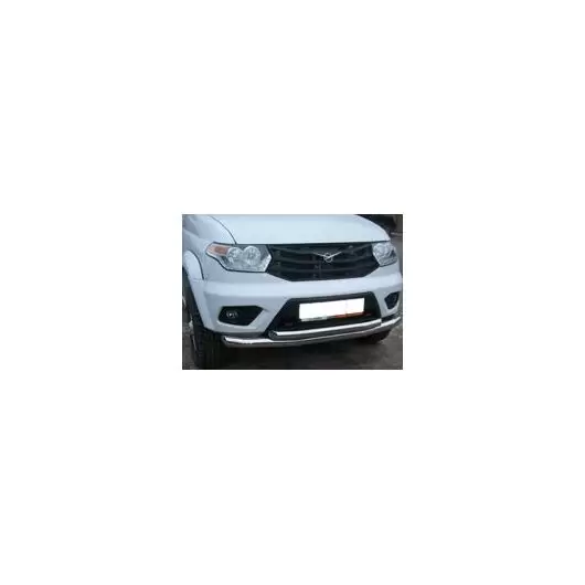Бампер передний УАЗ Патриот с 2015 года BCE (белый металлик) 3163-80-2803012-12 с ПТФ