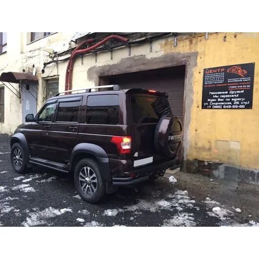 Спойлер крыши УАЗ 3163 Патриот RS-спорт со стоп сигналом в цвет кузова "Ralex"