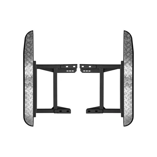 Подножки (пороги) УАЗ Хантер усиленные с алюминиевыми накладками 05.350.10 "OJ"