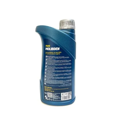 Масло моторное SAE 10W-40 Molibden полусинтетическое универсальное 1 л "Mannol"