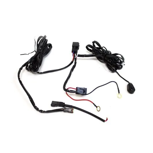 Комплект проводки для подключения 1-й дополнительной LED-фары, HID-лампы (с кнопкой) "RedBTR"