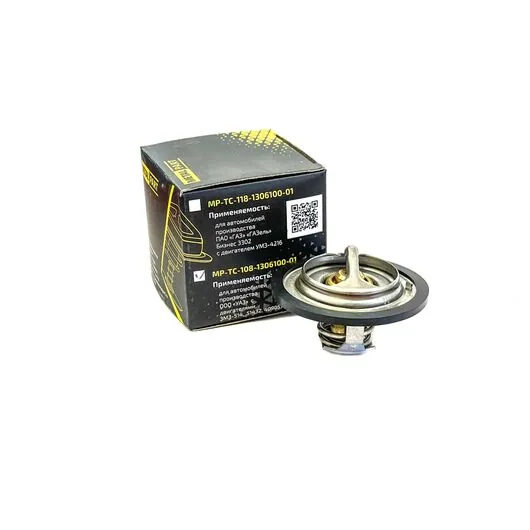 Термостат на УАЗ двигатель ЗМЗ PRO, 514 (t +80 °C) "MetalPart"