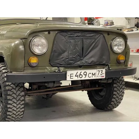 Утеплитель радиатора УАЗ 469 (поролон-ватин-винил/кожа) классик