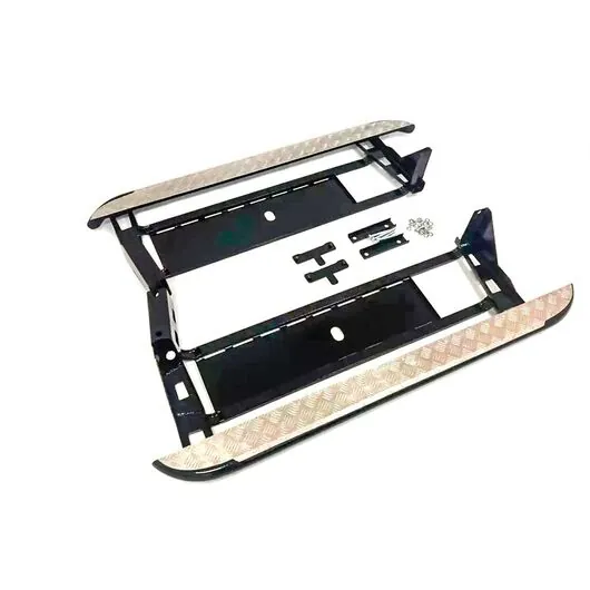 Защита УАЗ Патриот порогов (подножки) силовая с защитой бензобаков (к-т 2 шт.) Внедорожник