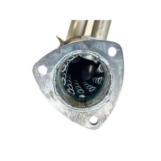 Труба приемная с пламегасителем без катализатора на УАЗ Хантер, Патриот, Профи двигатель ЗМЗ 409 Евро 4, 5 под один датчик кислорода