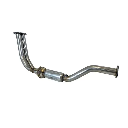 Труба приемная с пламегасителем без катализатора на УАЗ Патриот с АКПП двигатель ЗМЗ ПРО под два датчика кислорода