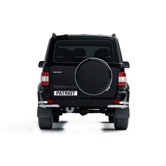 Защита заднего бампера угловая УАЗ Патриот (сдвоенная труба) d51 мм Внедорожник