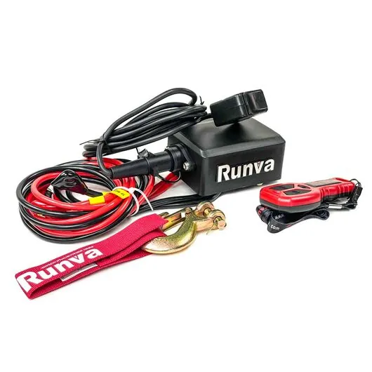 Лебёдка электрическая 12V 4500 lbs 2040 кг EWT4500ASR (синтетический трос) Runva