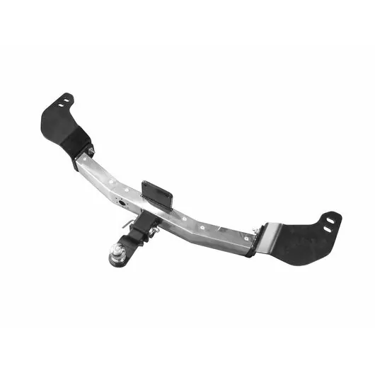 Фаркоп (прицепное устройство) Toyota LC 200 с 2007, Lexus LX с 2016 с нержавеющей накладкой съемный квадрат "PT Group"