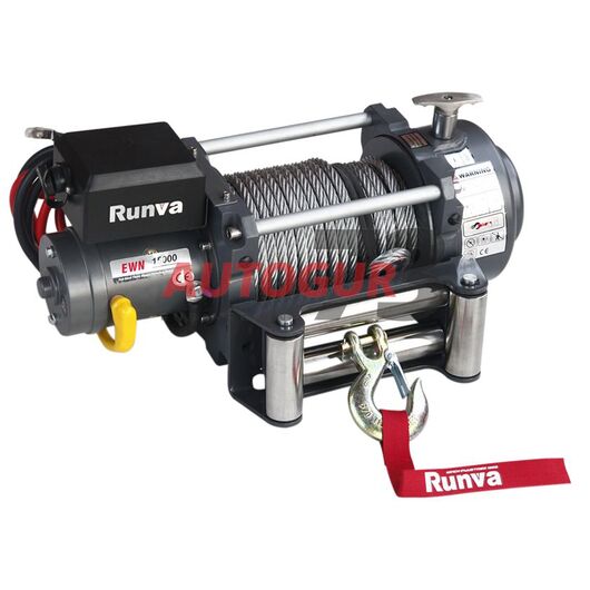 Лебёдка электрическая (индустриальная) 24V Runva 15000 lbs 6800 кг